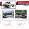 acpar Compatible with Volkswagen T5 Transporter 2003-2015 ACE-1 Car Roof Rack Cross Bar Grey Aluminium 2 Bars view 4