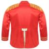 Jizyo Mens Adults Fancy Dress Tassel Shoulder Military Drummer Tailcoat Halloween Xmas SGT Pepper Jacket Red Small view 4