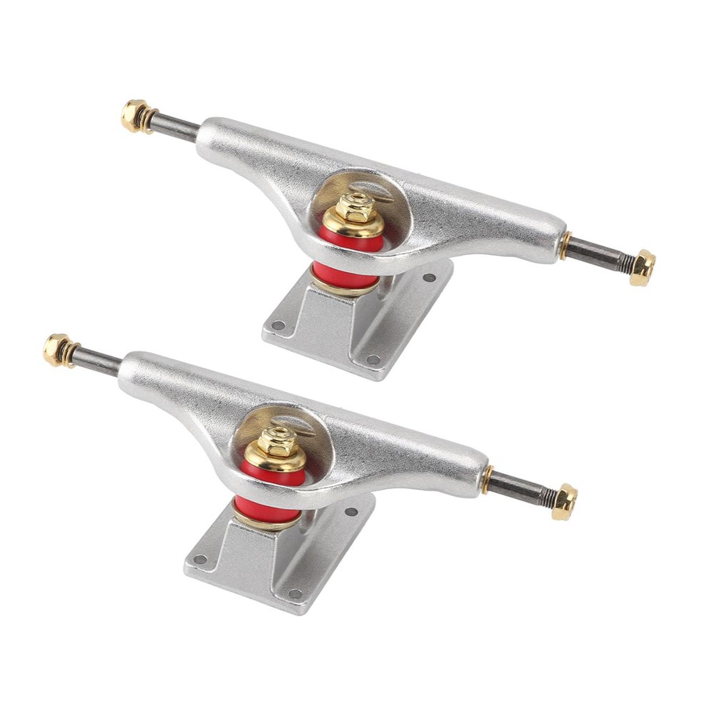Bnineteenteam Skateboard Shock Absorbing Bridge, 2 Pcs 5.5 Inch Aluminium Alloy Hollow Skateboard Trucks Lightweight and Efficient Bridges