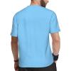 Custom T Shirts for Men Women Customize Your Text Custom T Shirts Design Your Own Perfect for Running Cycling Sports and Lightweight/Quick Drying Birthday Father's Day Great Gift 3X-Large Blue view 3