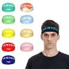 Custom 2 pcs Sport Headbands for Man Woman Design Team Logo Photo Soft Sweatbands Personalized Sweat-Wicking Headband Customized Sport Hairband for Yoga Fitness Workout Gym view 1