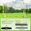 RINREA Portable Soccer Goal, Collapsible Soccer Goal Net Metal Base, Quick Setup Soccer Training Equipment with 1 Carry Bag, 1 Agility Ladder, 4 Ground Nails (Yellow) view 2