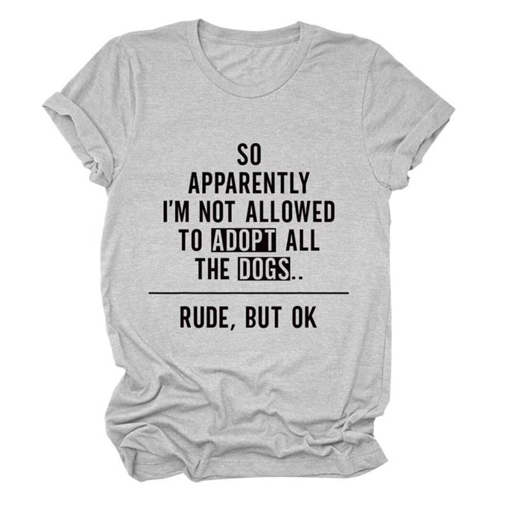 Dog Lover Mom Tshirt, Mama T-Shirt Women's Printed T-Shirt Short Sleeve Causal Crewneck Top Trendy