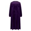 2024 Velvet Dresses for Women Ladies Summer Casual Dress Maxi Long High Waist Wedding Guests Dress Ball Gown Outfit Purple view 4
