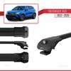 acpar Compatible with Volkswagen Taos 2021-2024 ACE-1 Car Roof Rack Cross Bar Black Aluminium 2 Bars view 3