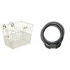 Retrospec Apollo Detachable Front Bike Basket with Master Lock 8122D Cable Lock, Set Your Own Combination Bike Lock, 6 ft. Long view 1