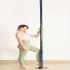 Dance Pole Exercise Club Stripper Pole for Home Heavy Duty Plus Size, Portable Removable 45mm Dance Pole Kit, Spinning & Static Dancing Pole for Apartment Bedroom Club Bar Gym(Size:2.3m-3.77m/7.3ft-12 view 2