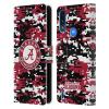 Head Case Designs Officially Licensed University of Alabama UA Digital Camouflage Leather Book Wallet Case Cover Compatible with Moto E7 Power/Moto E7i Power view 1