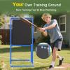 Olpchee Baseball Strike Zone Target for Plastic Balls Compatible with Wiffle Ball and Blitzball Pitching Training Strike Zone Target Set Up and Assemble Easily (Large Blue) view 2
