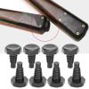 SUNGOOYUE 15pcs Billiard Bottom Cover Set Tail Plug Protective AntiCollision Accessory Suitable for Billiard Lovers Black view 4