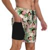 Custom Mens Swim Trunks Personalized Board Shorts with Face Quick Dry Swimsuit Bathing Suit Compression Liner Hawaiian Beach Shorts with Pockets Style 35 view 3