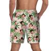 Custom Mens Swim Trunks Personalized Board Shorts with Face Quick Dry Swimsuit Bathing Suit Compression Liner Hawaiian Beach Shorts with Pockets Style 35 view 4