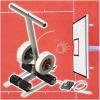 Eastnmythet Striping Line Marking Machine Tape Applicator for Basketball Court/Parking Lots/School/Playground/Concrete Floor with Drawing Circle Kit view 1