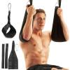 AB Straps Hanging Padded Abdominal Hanging Exercise Straps with Quick Locks Weightlifting Exercise Abdominal Pull Up Fitness Home Gym,Up to 330 Lbs view 3
