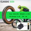 20x4.0/26x4.0 Inch Folding Bead Fat Tire with Inner Tube Set 2 Pcs Puncture Proof Electric Bicycle Tyre Compatible with Urban Street Mountain Beach Cruiser Bike view 3
