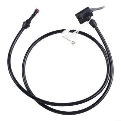 Bike Pump Hose, Flexible Bike Tire Pump Inflator Hose 125cm Length Heat Resistant Bike Air Pump Inflator Hose Portable Air Tire Inflator Pump Hose