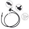 Bike Pump Hose, Flexible Bike Tire Pump Inflator Hose 125cm Length Heat Resistant Bike Air Pump Inflator Hose Portable Air Tire Inflator Pump Hose view 2
