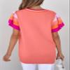 SHEWIN Womens Tops Trendy Casual Cap Sleeve Lightweight Knit Pullover Sweater Top Loose Blouses Crewneck Spring Sweaters for Women 2026 Beach Vacation Clothes Pink L view 4