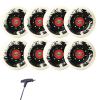 GXBHSP 8 Pack Inline Skate Wheels 72mm 76mm 80mm Inline Replacement Wheels with ABEC9 Bearing 90A Indoor Outdoor Inline Skate Wheels (White,76mm) view 1