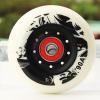 GXBHSP 8 Pack Inline Skate Wheels 72mm 76mm 80mm Inline Replacement Wheels with ABEC9 Bearing 90A Indoor Outdoor Inline Skate Wheels (White,76mm) view 3