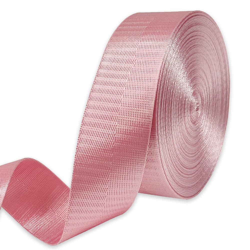 Pink Nylon Webbing Straps for Bag 1 1/2 inch 12yards Flat Wide Decorative Webbing Straps for Sewing Handle Straps Replacement for Lawn Chair Repair-Pet Collars-DIY Crafts & Projects#307