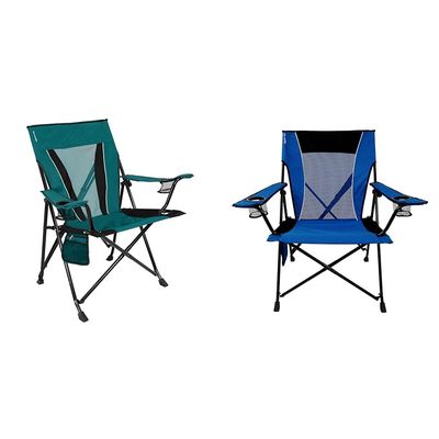 Kijaro XXL and Standard Dual Lock Folding Camp Chairs Bundle - Cayman Blue Iguana and Maldives Blue - Heavy Duty, Portable