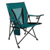 Kijaro XXL and Standard Dual Lock Folding Camp Chairs Bundle - Cayman Blue Iguana and Maldives Blue - Heavy Duty, Portable view 3
