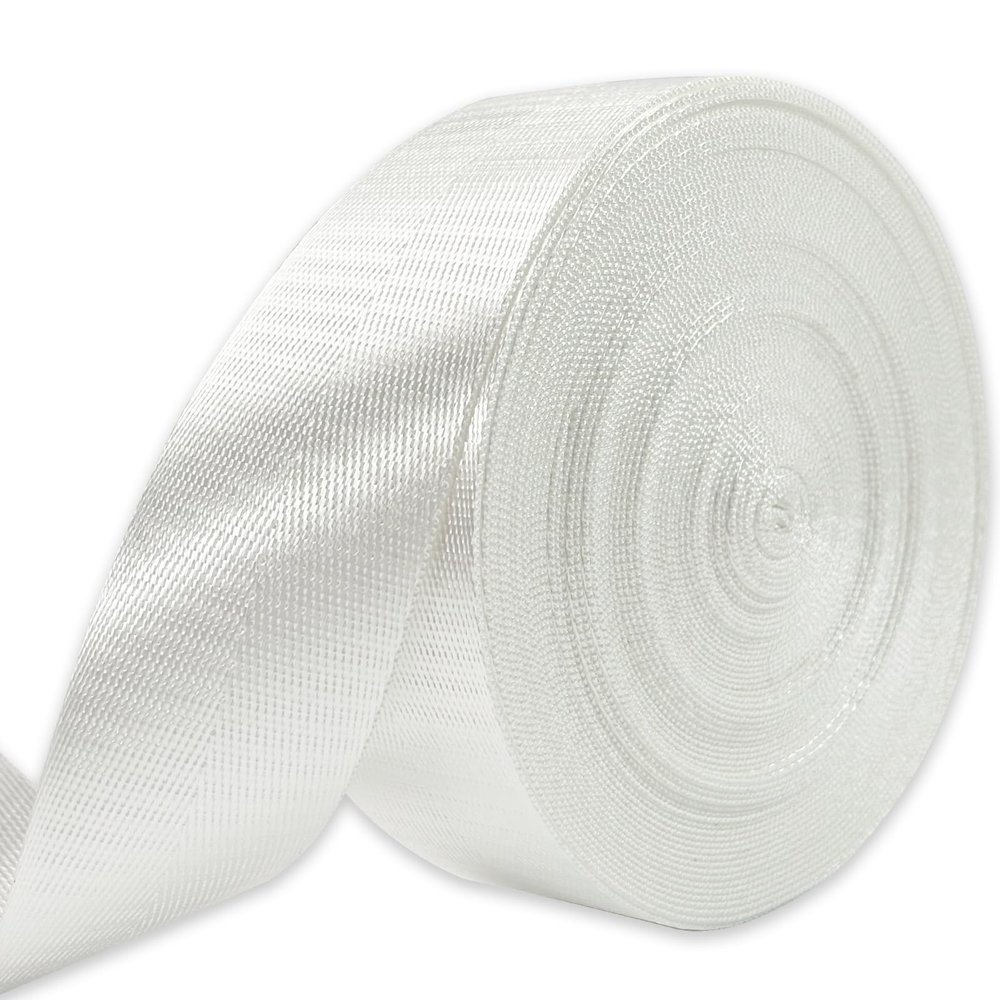 ZHFMLY 1 1/2" White Nylon Webbing 12yds for Bag Straps Crafts