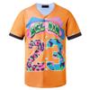 HOPSHION 90s Bel Air Baseball Jersey for Women Button Down Hip Hop Clothing Outfits HP006-#23-Orange-XXXL view 1