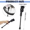ZJIVQO 2 Holes Folding Bike Stand, Bike Support Bracket, Steel Single Side Kickstand, Kickstand for Mountain Bike, Road Bike view 2