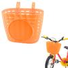 Kids Bike Basket, Bike Front Handlebar Basket, Bike Basket for Chirlden (Orange) view 1