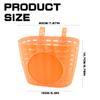 Kids Bike Basket, Bike Front Handlebar Basket, Bike Basket for Chirlden (Orange) view 2