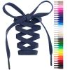 Handshop Flat Shoelaces 5/16" - Shoe Laces Replacements For Sneakers and Athletic Shoes Boots Navy Blue 76 view 1