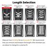 Handshop Flat Shoelaces 5/16" - Shoe Laces Replacements For Sneakers and Athletic Shoes Boots Navy Blue 76 view 4