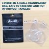 Aventik Fly Fishing Tapered Leader Pre-Tied Loop Fishing Leader Line 7.5FT 9.0FT 12FT 6/12 Pack Tensile Strength- Abrasion Resistance- Low Memory Freshwater Saltwater(9.0FT-12pcs, 6X-3.1LB) view 3