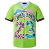 HOPSHION 90s Bel Air Baseball Jersey for Women Button Down Hip Hop Clothing Outfits HP006-#23-Green-L view 1