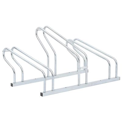 SKM Bicycle Stand for 3 Bikes Floor Freestanding Galvanised Steel (Weight-5KG)