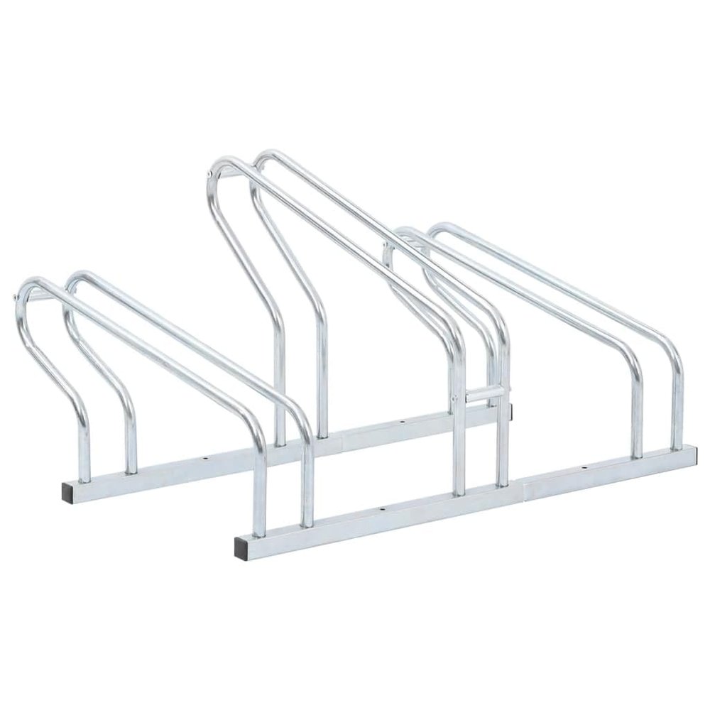 SKM Bicycle Stand for 3 Bikes Floor Freestanding Galvanised Steel (Weight-5KG)
