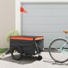 SKM Bike Trailer Black and Orange 45 kg Iron (Weight-14KG)-4110 view 1