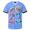 HOPSHION 90s Bel Air Baseball Jersey for Women Button Down Hip Hop Clothing Outfits HP006-#23-Blue-XXL view 1