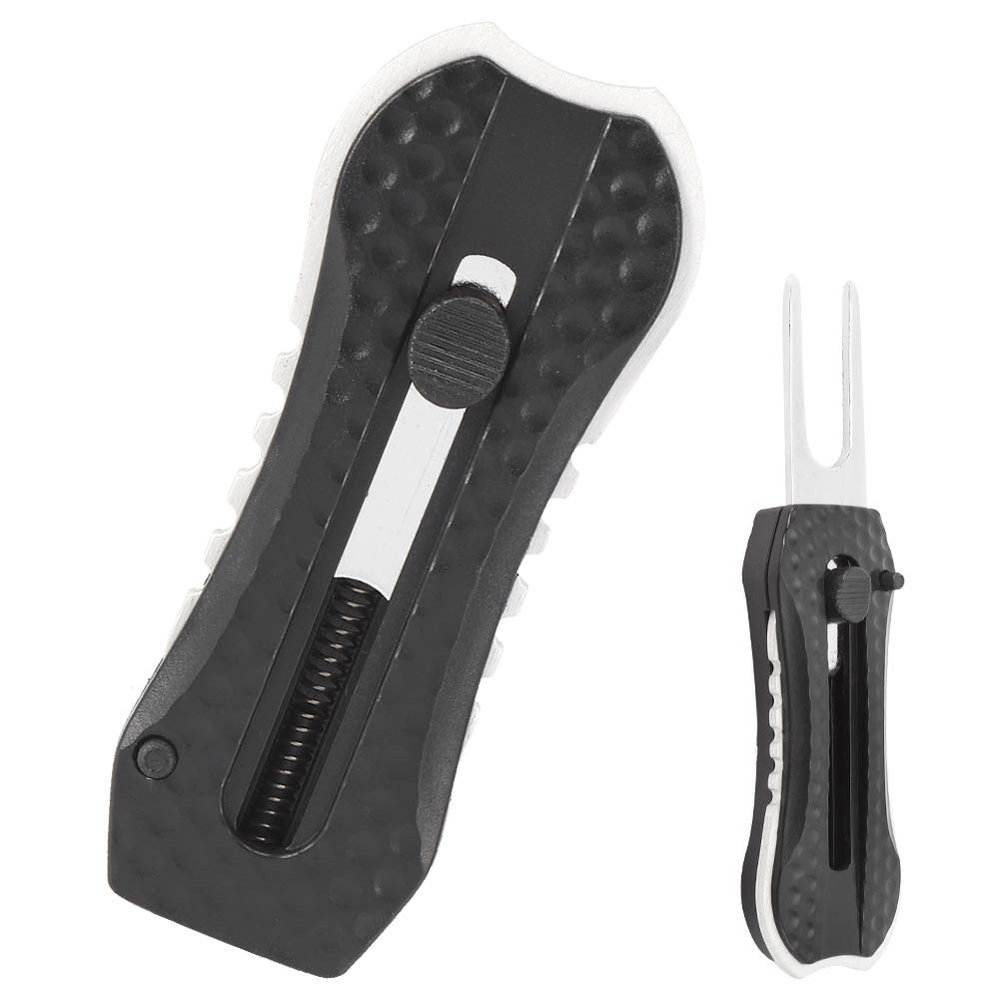 POENVFPO Stainless Steel Divot Repair Tool Ball Marker, Lightweight | Foldable Design, Used in Courses | Clubs