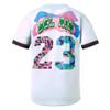 HOPSHION 90s Bel Air Baseball Jersey for Women Button Down Hip Hop Clothing Outfits HP006-#23-White-XS view 4