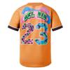 HOPSHION 90s Bel Air Baseball Jersey for Women Button Down Hip Hop Clothing Outfits HP006-#23-Orange-S view 4
