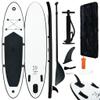 SKM Inflatable Stand up Paddle Board Set Black and White (Weight-22KG)-2729 view 1