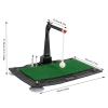 Ongniong Golf Swing and Hitting Trainer with Adjustable Height Golf Swing Trainer Aid Floor Mount Golf Hitting Aid Simulators with Bottom Suction Cups Golf Training Equipment with Turf Training Mat view 2