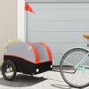 SKM Bike Trailer Black and Orange 45 kg Iron (Weight-12KG)