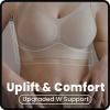 Plus Size Comfort Shaper Bra, Wireless Support Bras for Older Women No Underwire Skin view 2