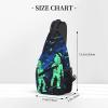VTCTOASY Sling Bag Crossbody Sling Backpack for Men Women Glow in The Dark Cross Chest Bag Travel Hiking Daypack view 3