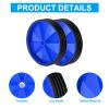 PATIKIL Bike Training Wheels, 1 Pair Bicycle Assist Wheels Balance Training Tool Replacement Parts Wheels for Girls Bike, Blue view 3