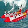 Hlixzoy Inflatable Water Banana Boat, Water Towing Banana Boat/Water Surfing Flying Fish Inflatable Boat/Suitable for Water Entertainment for Adults and Children,4 People view 1